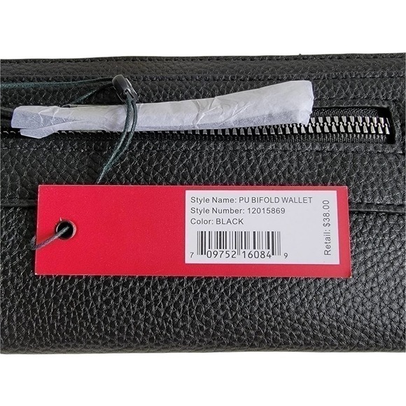 🛑 2 / $40 Sale! SAM Edelman - Circus Niccolla Slim Black Wallet NWT - Picture 4 of 7